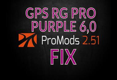 GPS RG PRO PURPLE Promods FIX v6.0