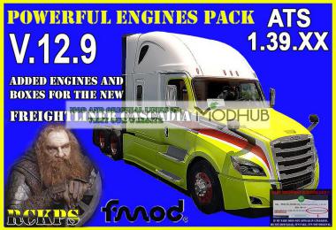 Pack Powerful engines + gearboxes v12.9 for ATS 1.39.x