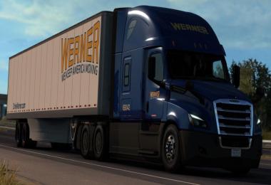 Werner Freightliner Cascadia + Trailer v1.0