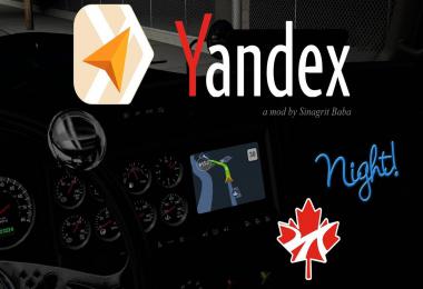 Yandex Navigator Night Version for ProMods Canada v1.0