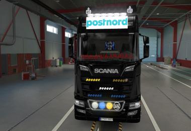 BIG LIGHTBOX SCANIA R AND S 2016 POSTNORD 1.39