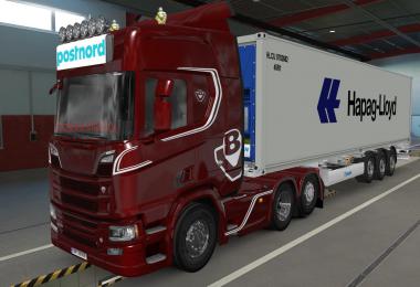 BIG LIGHTBOX SCANIA R AND S 2016 POSTNORD 1.39