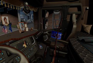Brown Interior for Scania  S/R 2016 v0.9