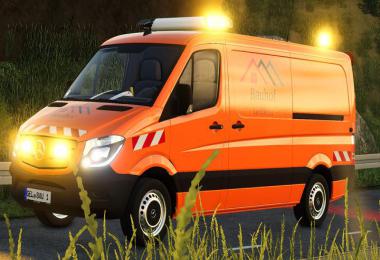 Building yard Geldern Sprinter with warning cross v1.0