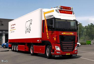 DAF XF Euro 6 Jan C. Swijnenburg Skin Pack v1.0
