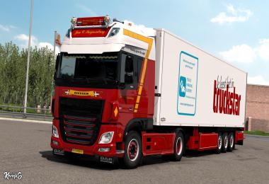 DAF XF Euro 6 Jan C. Swijnenburg Skin Pack v1.0