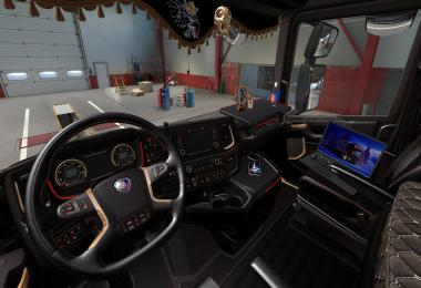 Dark Interior for Scania S/R 2016 v1.1