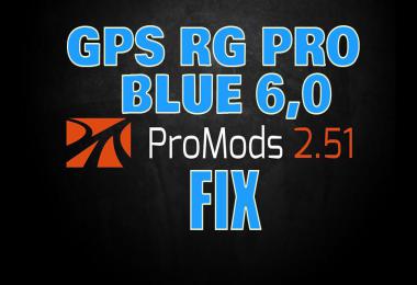 GPS RG PRO BLUE Promods FIX v6.0