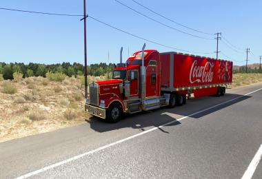 Kenworth W900 + scs box - Coca Cola Christams Truck 1.39