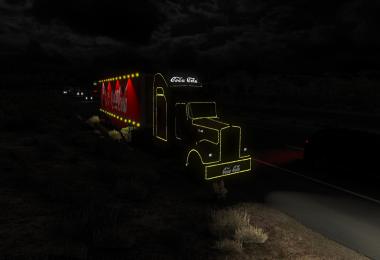 Kenworth W900 + scs box - Coca Cola Christams Truck 1.39