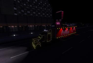 Kenworth W900 + scs box - Coca Cola Christams Truck 1.39