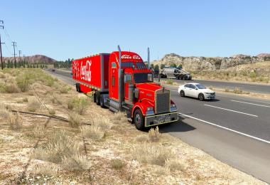 Kenworth W900 + scs box - Coca Cola Christams Truck 1.39