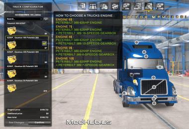 Peterbilt 389 625HP Engine For All Trucks Mod For ATS Multiplayer 1.39