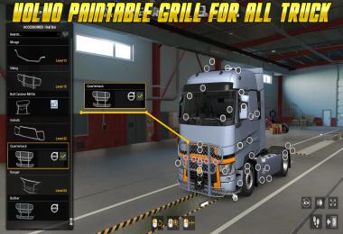 VOLVO Paintable grill for All Truck by MLT v0.1