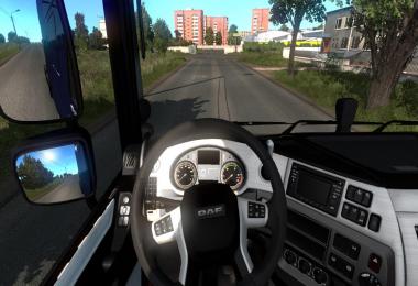 Black and White Interior for DAF XF 1.0