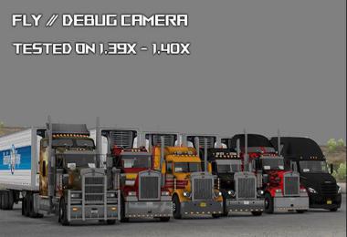 ATS Fly/Debug Camera & Hidden Modes v1.0