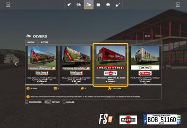 FS19 Trailer MARTINI By BOB51160 v1.0.0.0