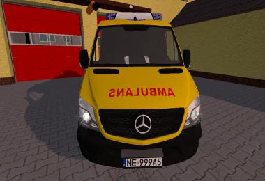 MB Sprinter karetka transportowa T zolta v2.0