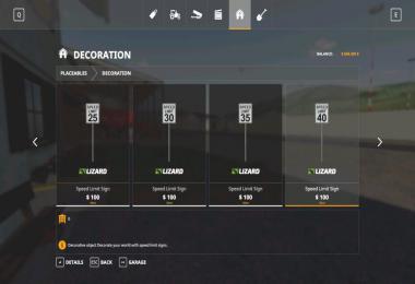 Placeable US Speed Limit Signs v1.0.0.0