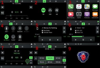 Radio Screen Scania NextGen R/S EU/UK v1.1