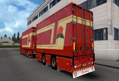 Scania R 620 Fleurs witch Trailer 1.39