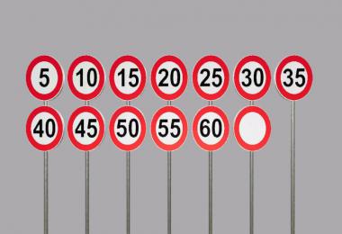 Speed Limit/Restriction Signs v1.0.0.0