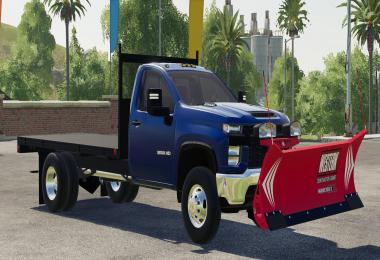 2020 Chevy 3500HD Single Cab Flatbed Truck v1.0