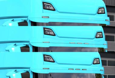 Fully painted stock sunshields for Scania Next-Gen v1.0