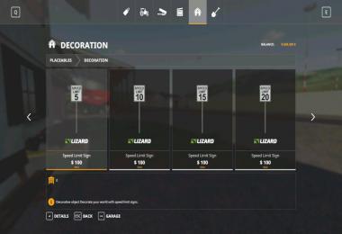 Placeable US Speed Limit Signs v1.0.1.0