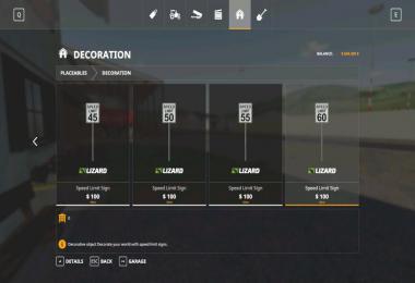 Placeable US Speed Limit Signs v1.0.1.0