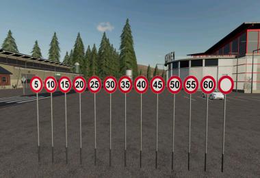 Speed Limit/Restriction Signs (Prefab) v1.0.1.0