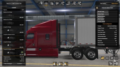 Freightliner Cascadia Parts Pack and Rear Frame Cables v1.0.3