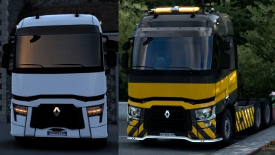 Front amber position lights: Renault T 1.42