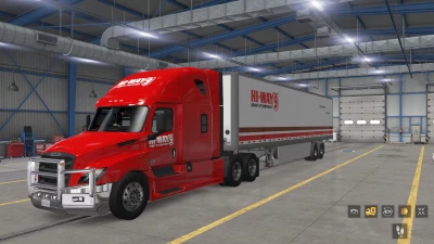 Hi Way 9 Freightliner Cascadia/ Box Trailer Skin Pack v1.0