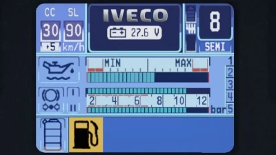 Iveco Stralis Hi-Way Realistic Dashboard Computer 1.42