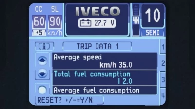 Iveco Stralis Hi-Way Realistic Dashboard Computer 1.42