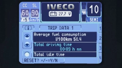 Iveco Stralis Hi-Way Realistic Dashboard Computer 1.42
