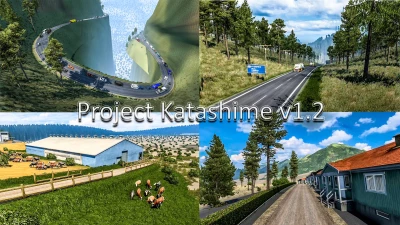 New Project Katashime v1.2 Map Mod - ETS2 1.42