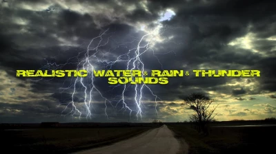 Realistic Water & Rain & Thunder Sounds v4.9 ETS2 1.41
