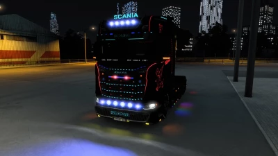 Scania LightPack and More Lights Addon 1.42