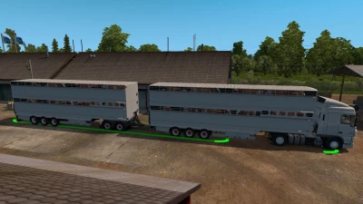Semi trailer-cattle carrier in ownership 1.42