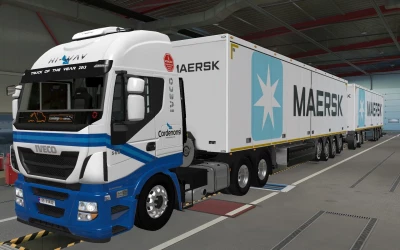 SKIN OWNED TRAILERS SCS MAERSK WHITE 1.42