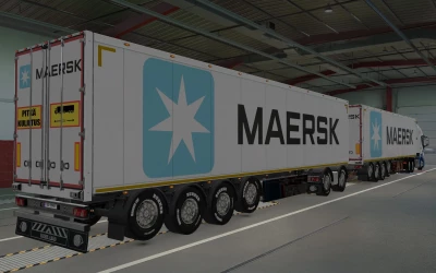 SKIN OWNED TRAILERS SCS MAERSK WHITE 1.42