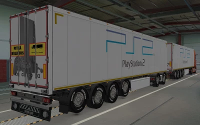 SKIN OWNED TRAILERS SCS PLAY STATION 2 BY RODONITCHO MODS 1.41
