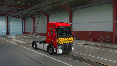 Skin Pompier de Saône et Loire Renault Range T first gen v1.0