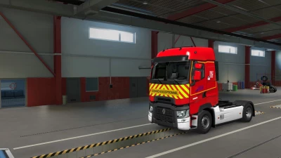 Skin Pompier de Saône et Loire Renault Range T first gen v1.0