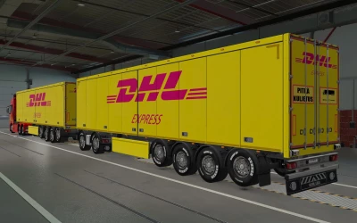 SKIN SCS TRAILERS DHL EXPRESS BY RODONITCHO MODS 1.42