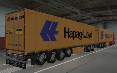 SKIN SCS TRAILERS HAPAG LLOYD ORANGE 1.42