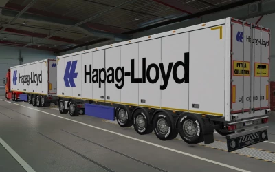 SKIN SCS TRAILERS HAPAG LLOYD WHITE 1.42