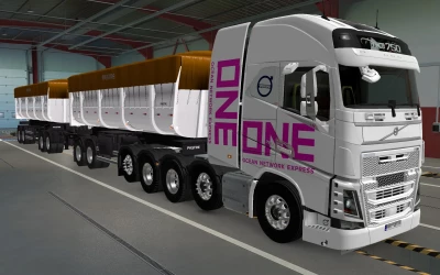 SKIN VOLVO FH16 2012 8X4 ONE WHITE 1.42